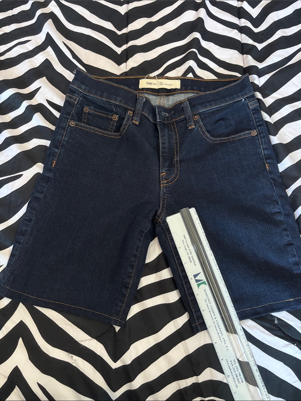 GAP Dark Indigo Denim Bermuda Shorts